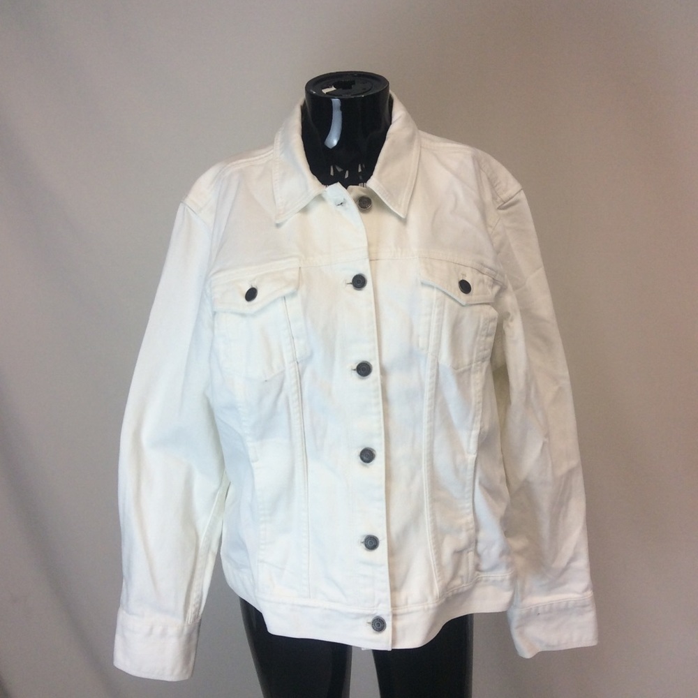 Eddie Bauer White Denim Jacket